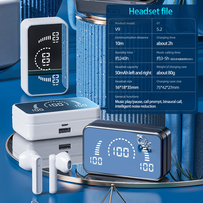 VEDO S20 Wireless TWS Bluetooth 5.1 Earbuds with Digital Power Display