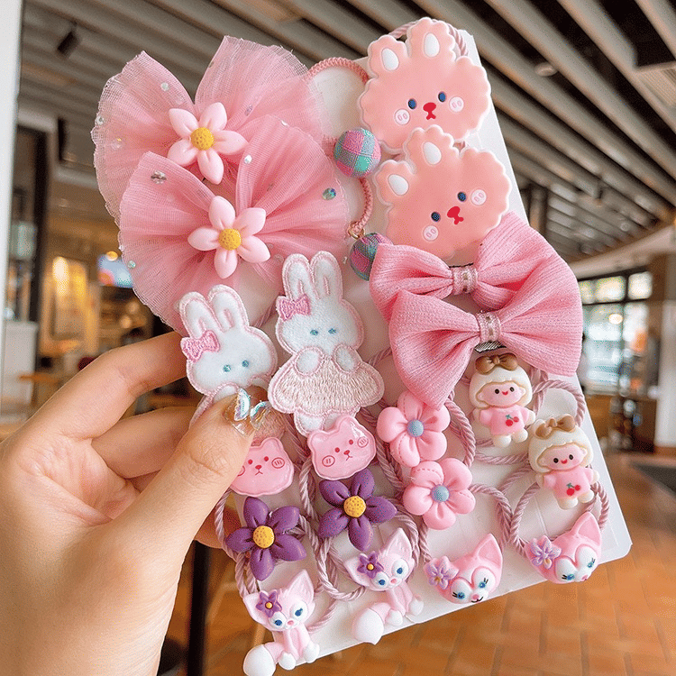 Cute Bling Candy Color Elastic Hair Ties for Girls, Toddlers, Kids