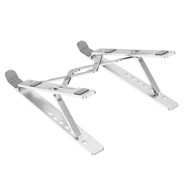 RichRipple Premium Aluminum Alloy Foldable Laptop Stand - Ergonomic Adjustable Riser