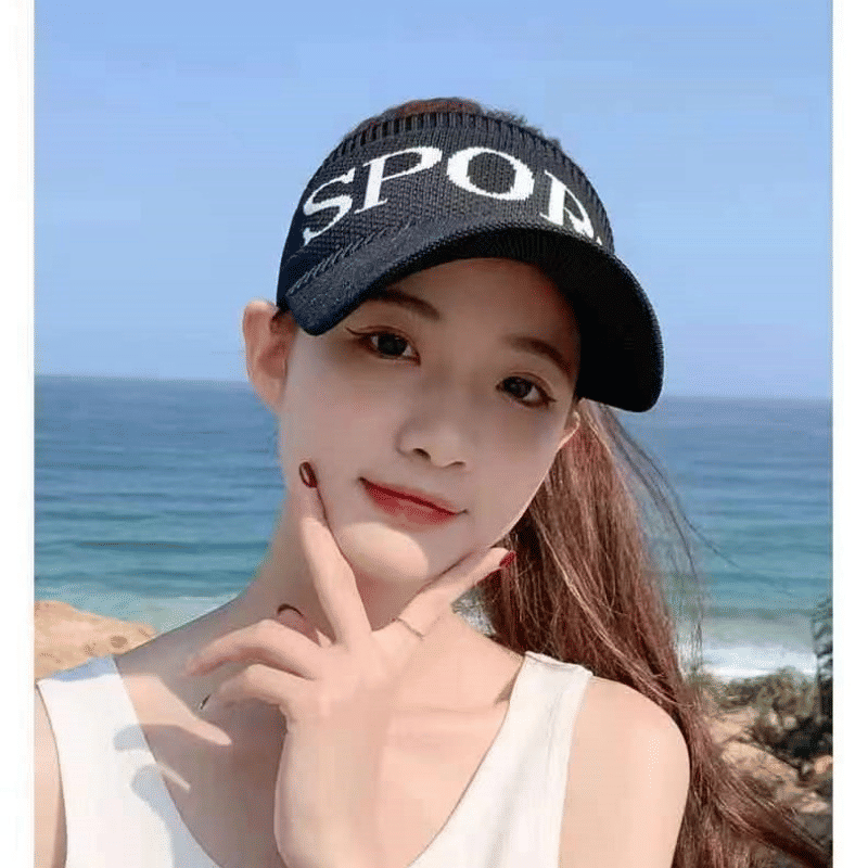 Women's Breathable Topless Sun Visor Hat - Outdoor Ladies Baseball Cap