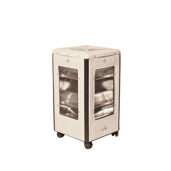 Rashnik RN-2634 Halogen Electric Quartz Heater, 4 Heat Levels, Energy Saving