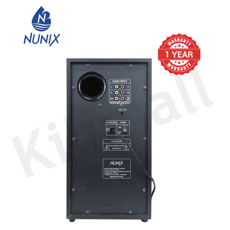 Nunix M7 3.1ch Bluetooth Home Theater System, 12000W Powerful AC/DC Multimedia Speakers