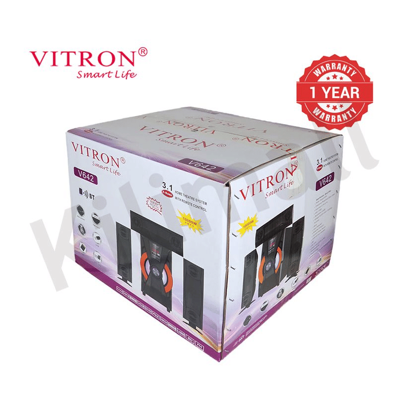 Vitron 3.1CH V642 X-Bass Home Theatre System Bluetooth USB SD MP3 FM Radio 10000W