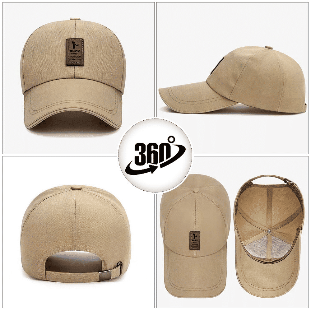 Men's Adjustable Trucker Snapback Baseball Caps 3-Pack Quick-Dry Sunshade