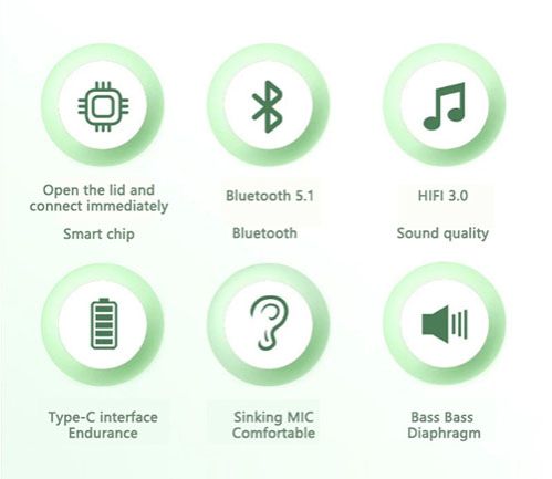 RichRipple Air31 Plus Bluetooth Earbuds: LED Display, Long Life, Translucent Case