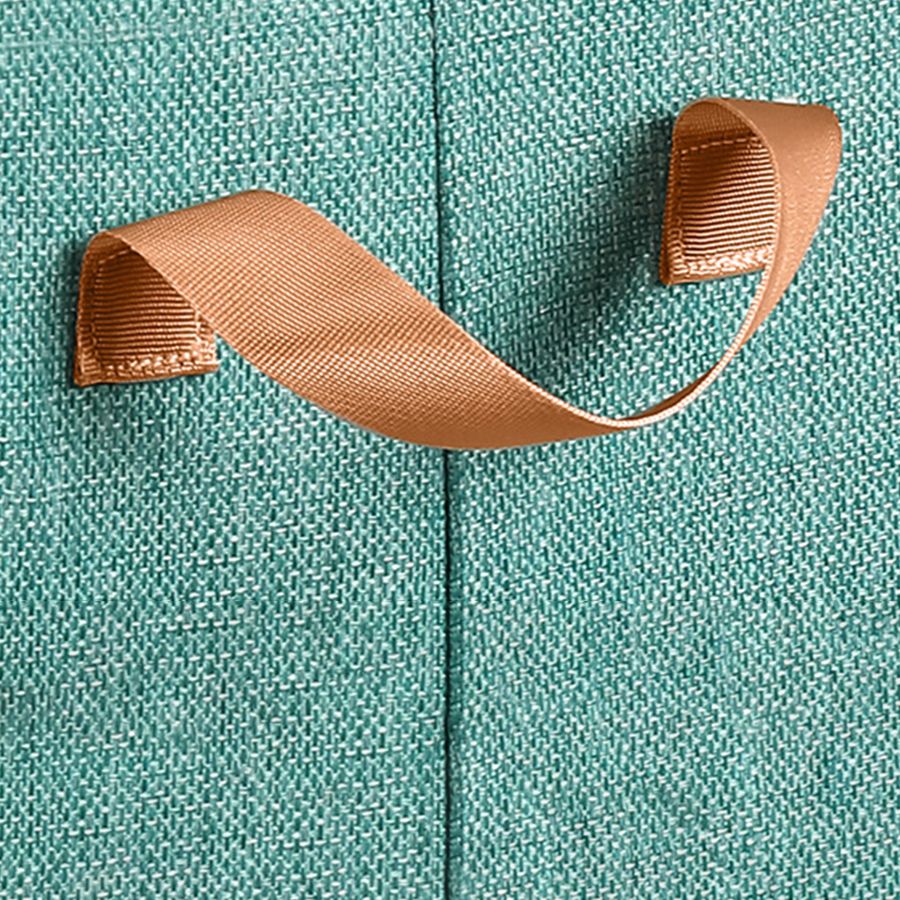 Jaza Keja Foldable Fabric Storage Organizer Box with Steel Frame, Gray