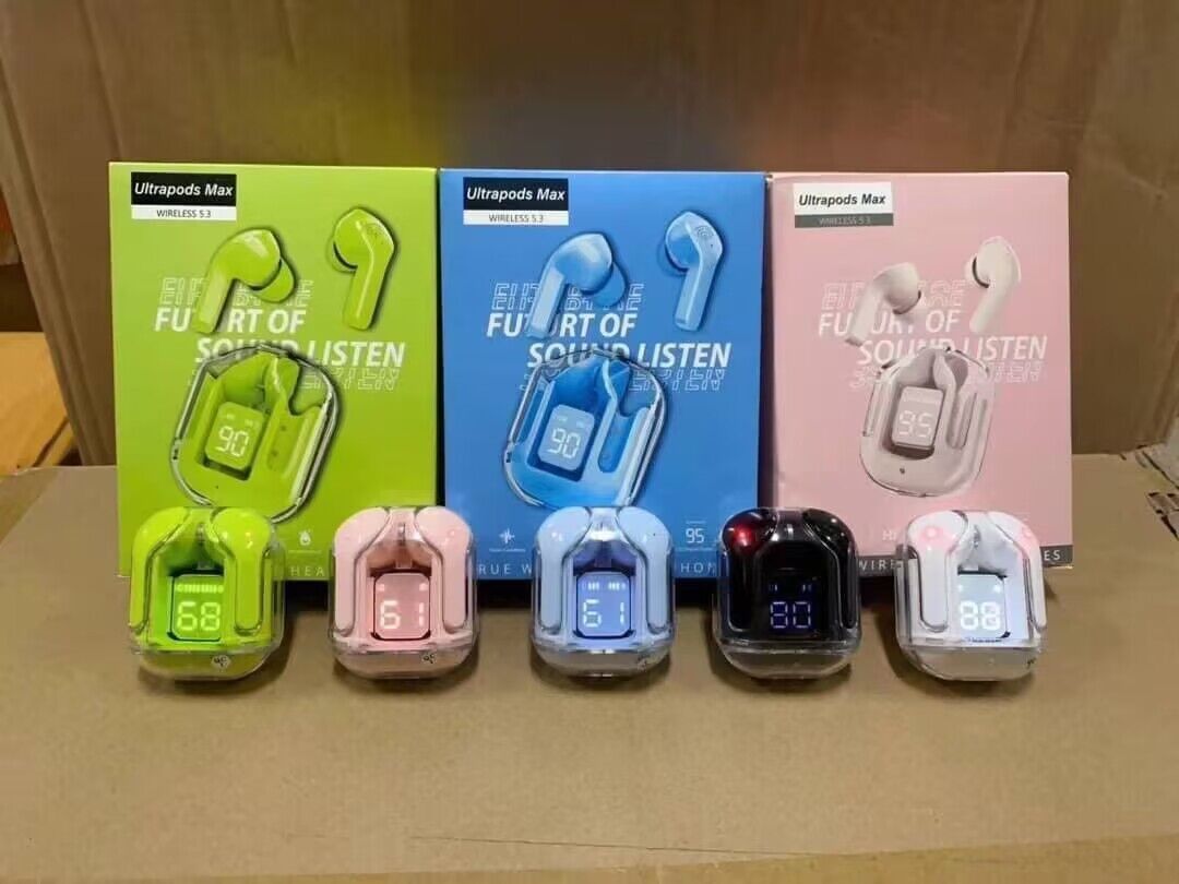 RichRipple Air31 Plus Bluetooth Earbuds: LED Display, Long Life, Translucent Case