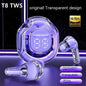 Air39 Transparent TWS Bluetooth Earbuds with 7LED Display HiFi Sound