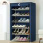 Jaza Keja 6-Tier Dustproof Shoe Rack, Freestanding Easy Assembly Storage Organizer