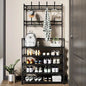Space-Saving 5-Layer Freestanding Shoe Rack, Coat & Hat Hanger, Integrated Storage Organizer