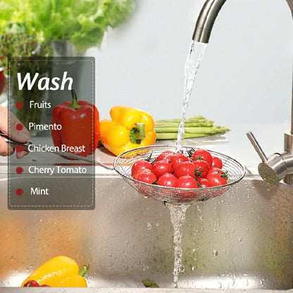 Premium Stainless Steel Kitchen Utensil Set - Wok Spatula, Ladle, Whisk, Sponge