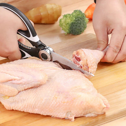 Multifunctional Stainless Steel Kitchen Shears: Bone, Chicken, Fish, Household Tasks