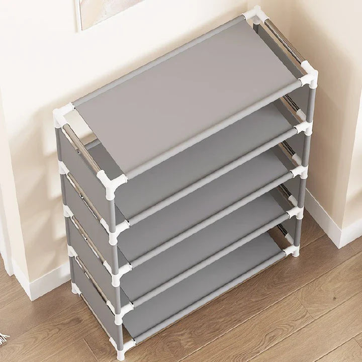 Versatile 4-5 Tier Portable Shoe Rack Organizer for Home Living Storage