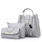Stylish 3-Piece Women's Handbag Set: Tote, Crossbody, Purse for Ladies