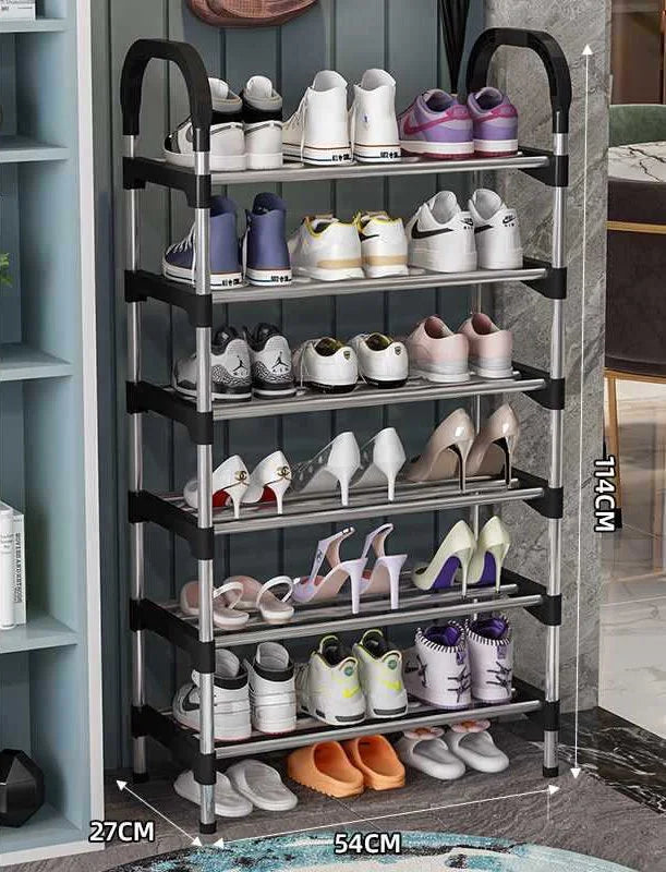 Jaza Keja 6-Tier Easy Assemble Shoe Rack - Space-Saving Entryway Storage