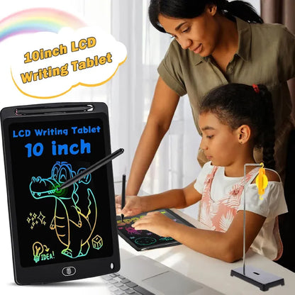 10-inch LCD Writing Tablet for Kids, Erasable Colorful Digital Drawing Doodle Board