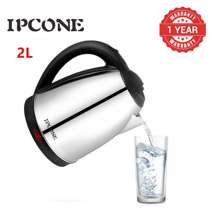 IPCONE 2L 1500W Stainless Steel Cordless Electric Kettle for Fast Boiling Water
