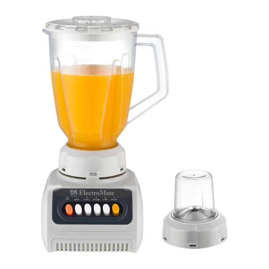 Powerful ElectroMate 2-in-1 Multifunctional Blender: Juicer, Grinder, 1.6 Quart Capacity