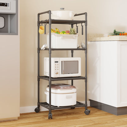 Multifunctional Floor Standing Multi-Tier Kitchen Storage Rack for Home & Bath