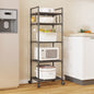 Multifunctional Floor Standing Multi-Tier Kitchen Storage Rack for Home & Bath