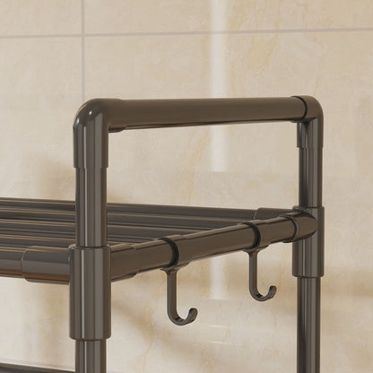 Multifunctional Floor Standing Multi-Tier Kitchen Storage Rack for Home & Bath