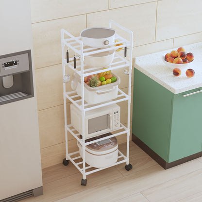 Multifunctional Floor Standing Multi-Tier Kitchen Storage Rack for Home & Bath