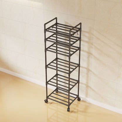 Multifunctional Floor Standing Multi-Tier Kitchen Storage Rack for Home & Bath