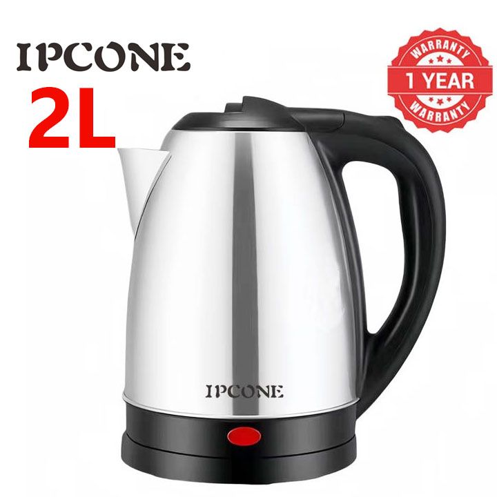 IPCONE 2L 1500W Stainless Steel Cordless Electric Kettle for Fast Boiling Water