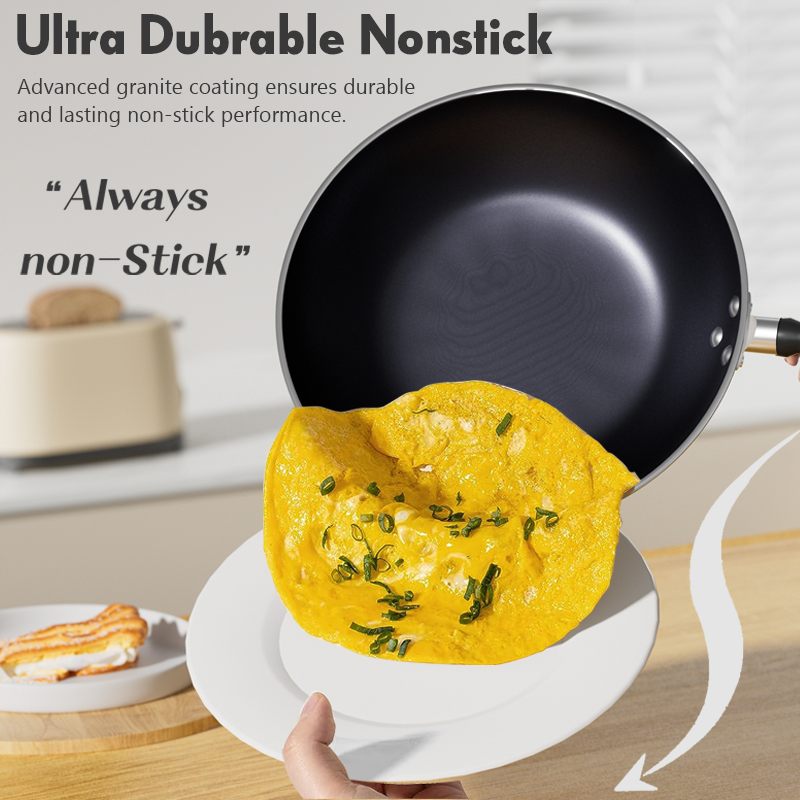 Jamespot 11-Piece Aluminum Non-Stick Cookware Set: Multi-Size Pots, Lids, Frying Pan