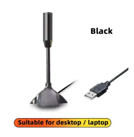 Adjustable USB Desktop Microphone for Laptop PC Singing Gaming Streaming