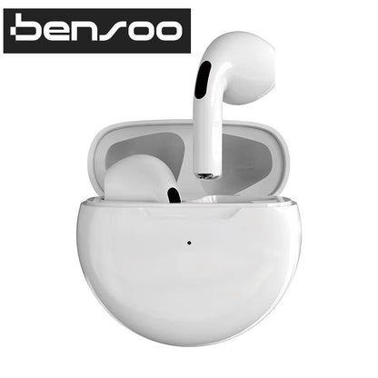 Bensoo Pro6 TWS Bluetooth Earbuds: Noise Cancelling, LED Indicator, Sport In-Ear Headphones