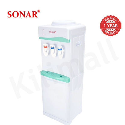 Sonar Top Loading Freestanding Hot Cold Normal Water Dispenser Push Tap Cooler