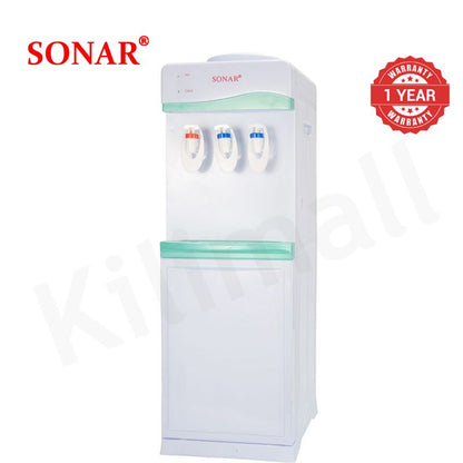 Sonar Top Loading Freestanding Hot Cold Normal Water Dispenser Push Tap Cooler