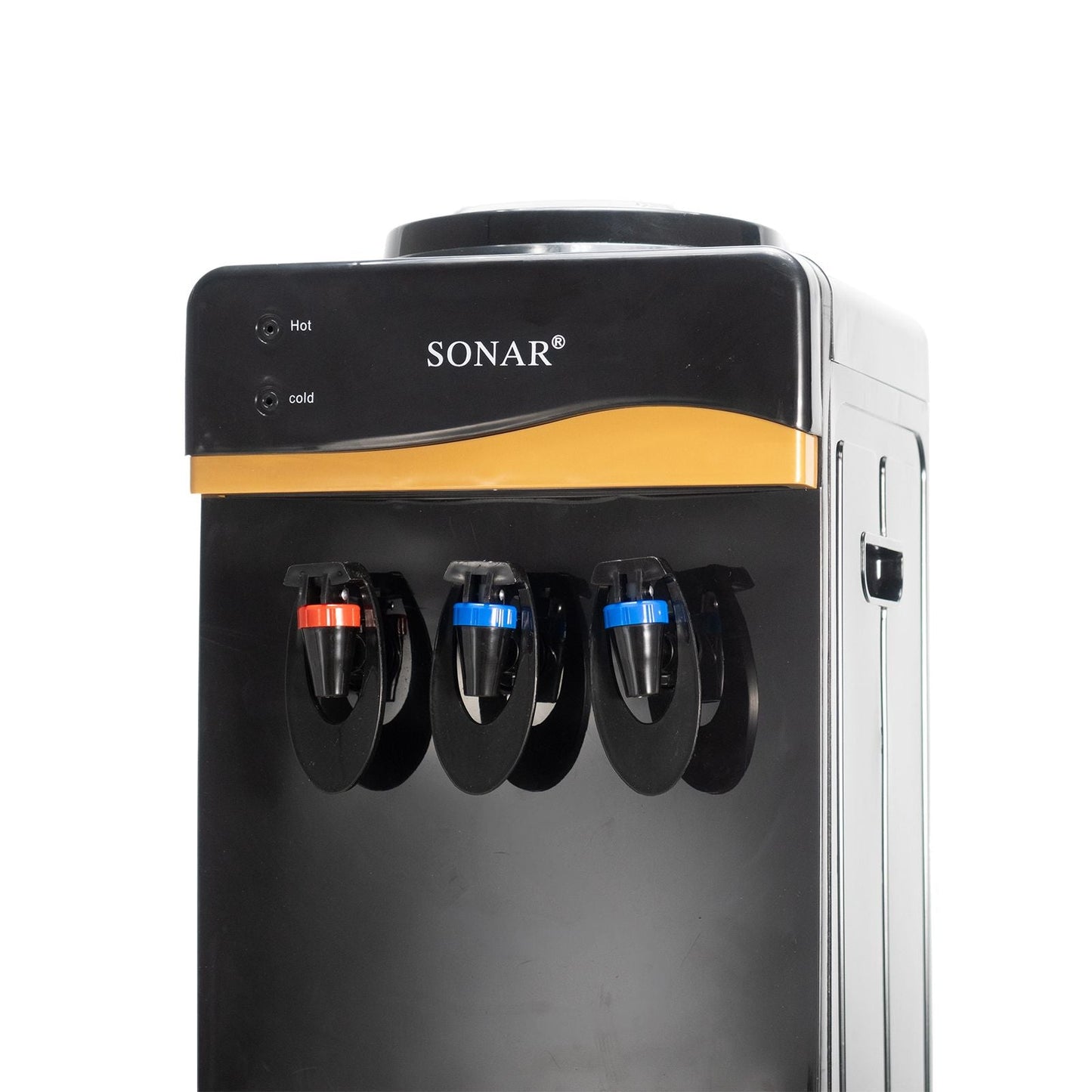 Sonar Top Loading Freestanding Hot Cold Normal Water Dispenser Push Tap Cooler
