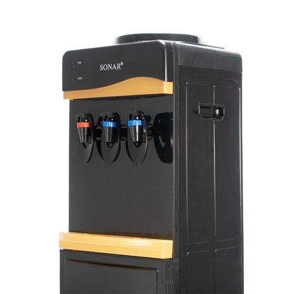 Sonar Top Loading Freestanding Hot Cold Normal Water Dispenser Push Tap Cooler