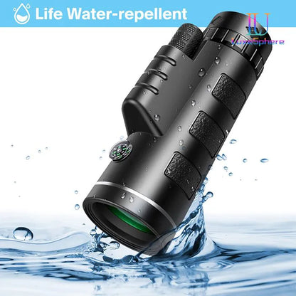 40X60 HD Professional Monocular Telescope Waterproof Compact Night Vision for Smartphone