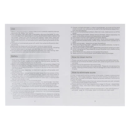 IPCONE 2L 1500W Stainless Steel Cordless Electric Kettle for Fast Boiling Water