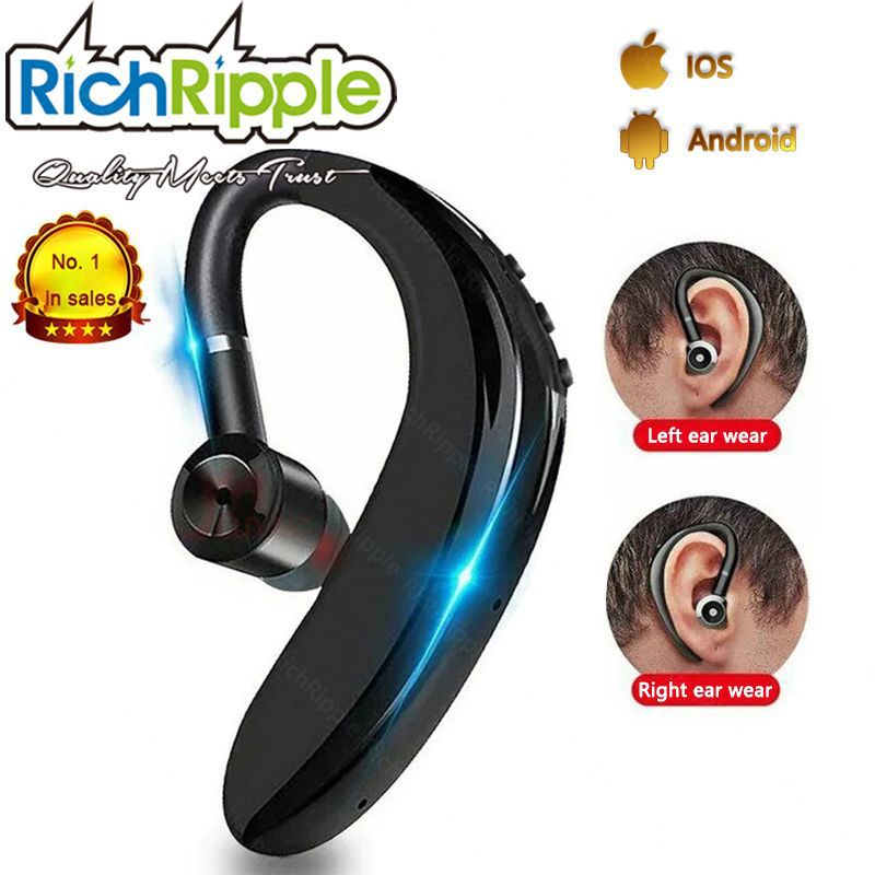 RichRipple Wireless Bluetooth Earphones with Microphone for Smartphones Sports Earpods