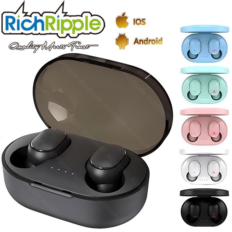 RichRipple A6S Plus TWS Bluetooth Earbuds: Touch Control Mini Wireless Sports Earphones