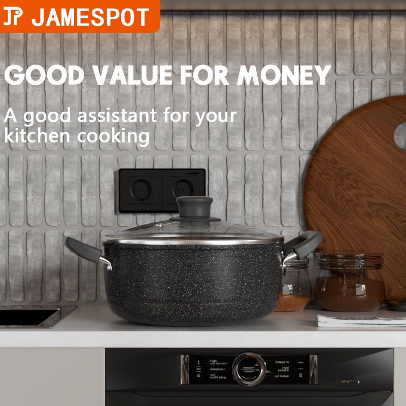 Jamespot 11-Piece Die-Cast Non-stick Cookware Set with Induction Pots & Pan