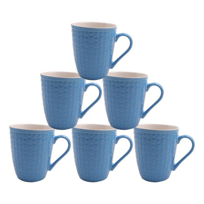 High-Quality Ceramic Coffee Tea Milk Mugs - 6 Piece Durable Drinkware Set