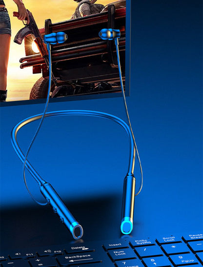 RichRipple G03 Wireless Bluetooth Sports Neckband Earphones with Magnetic Voice Assistant