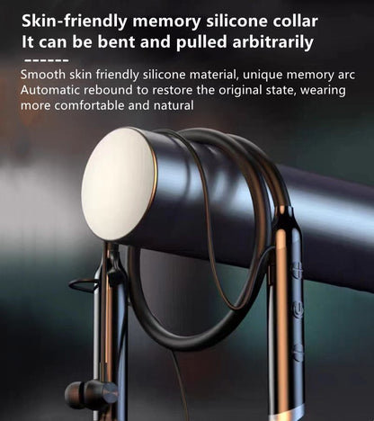 RichRipple G03 Wireless Bluetooth Sports Neckband Earphones with Magnetic Voice Assistant