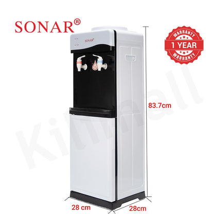 Sonar Top Load Hot & Normal Water Dispenser, Energy Saving, Storage Cabinet