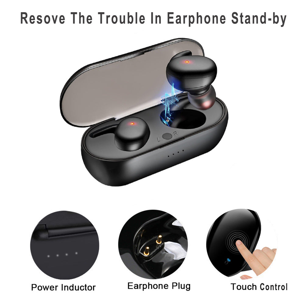 Y30 TWS 5.0 Bluetooth Earbuds with Noise Cancelling for Smartphones