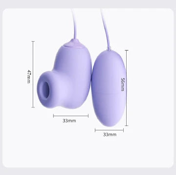 Premium USB Rechargeable Vibrating Egg Massager Set with Suction for Women