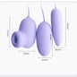 Premium USB Rechargeable Vibrating Egg Massager Set with Suction for Women