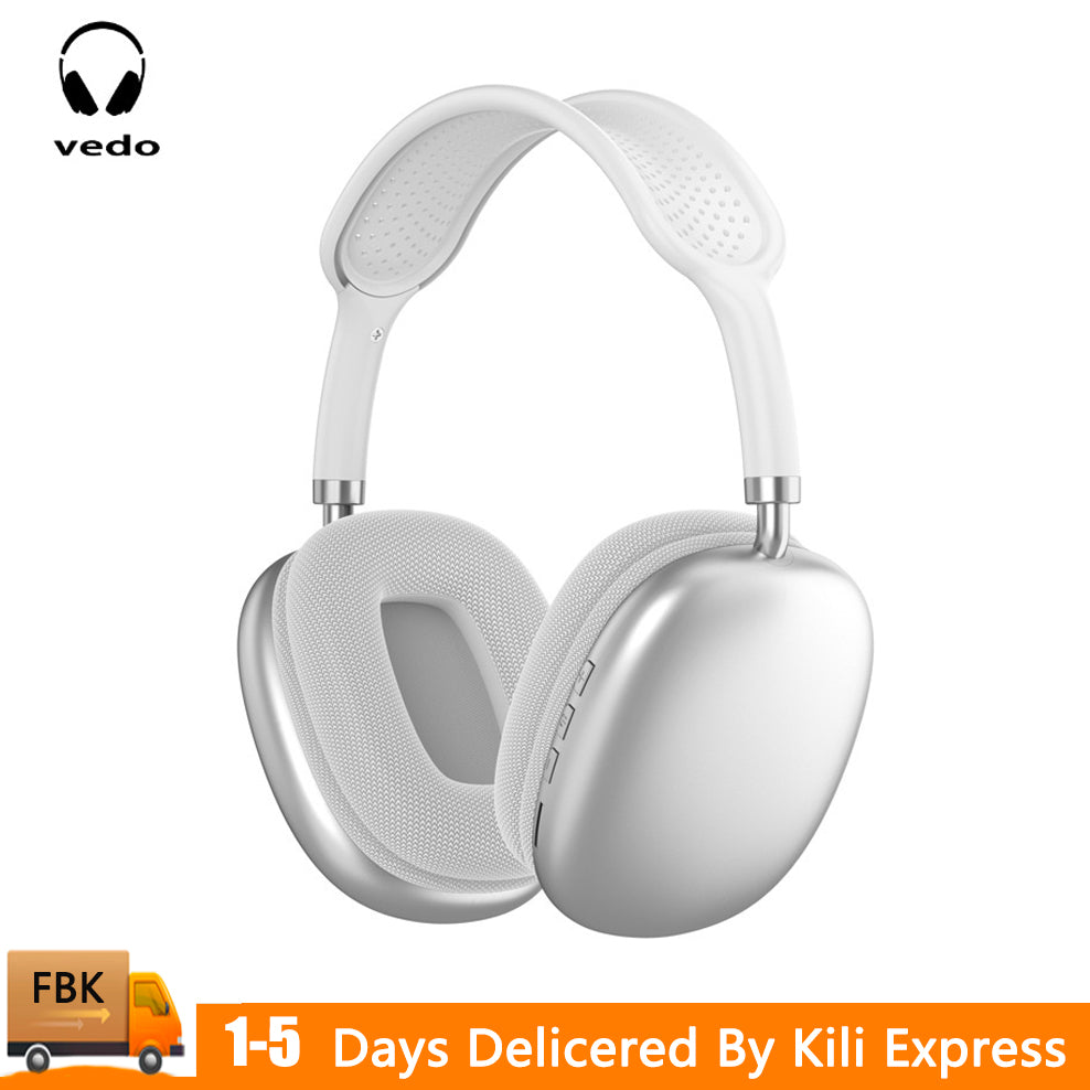 VEDO P9-Max TWS Wireless Bluetooth Over-Ear Headphones Deep Bass Microphone