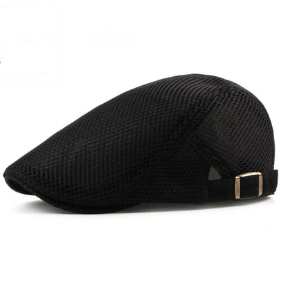 Unisex Mesh Flat Beret Cap - Summer Golf Driving Sun Protection