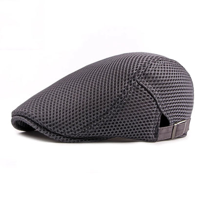 Unisex Mesh Flat Beret Cap - Summer Golf Driving Sun Protection